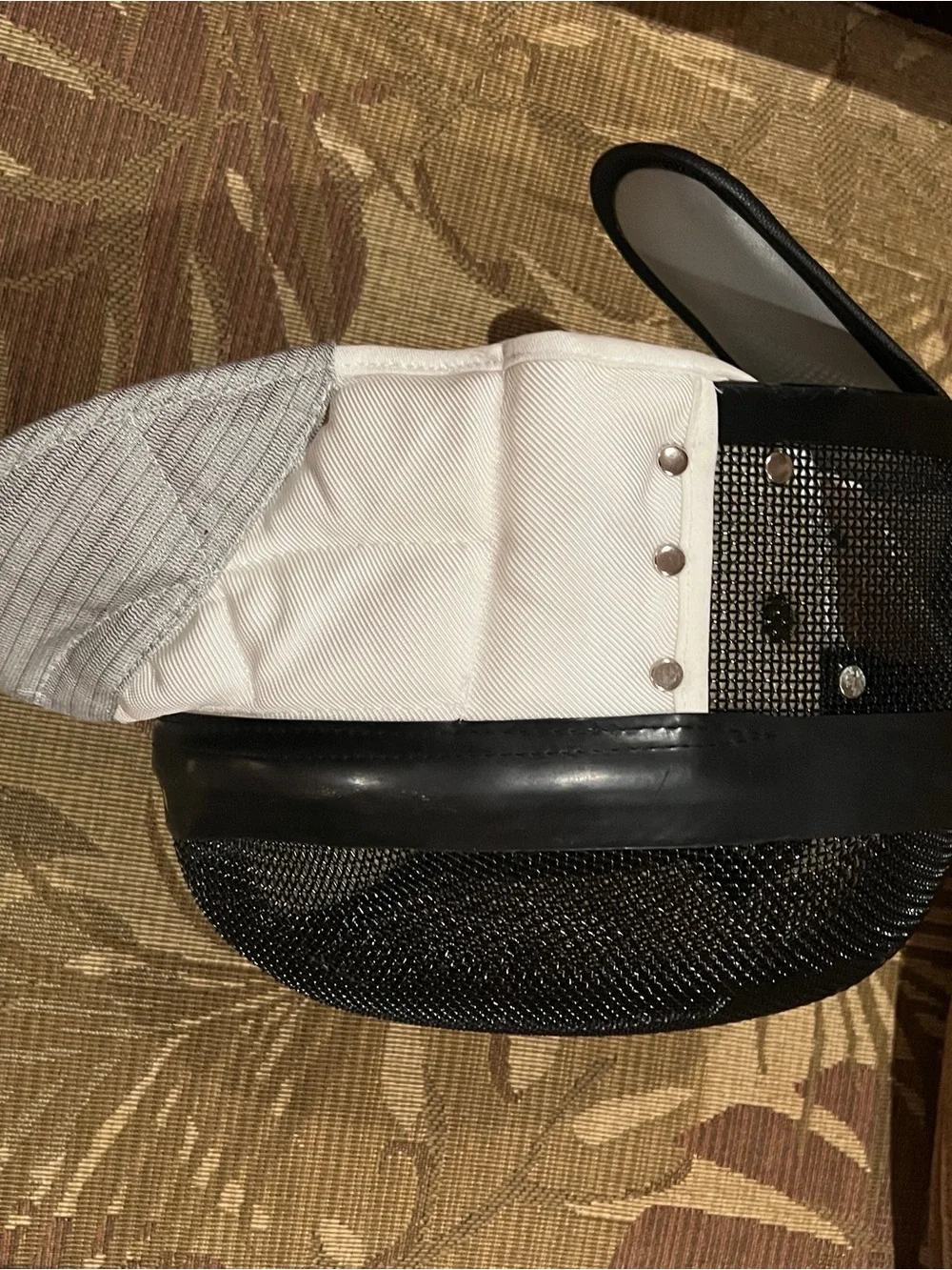 Black and White Fencing Mask Liner